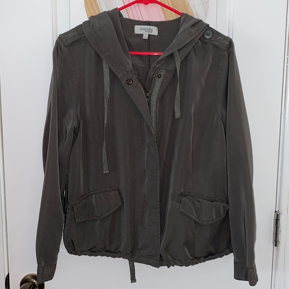 Charlotte Russe army green utility jacket